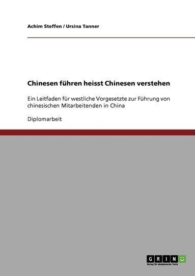 bokomslag Chinesen führen heisst Chinesen verstehen