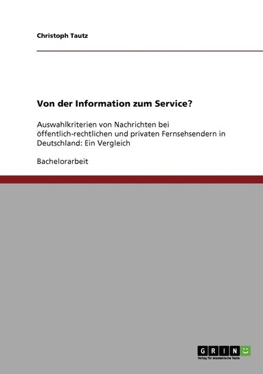 bokomslag Von der Information zum Service?
