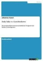 bokomslag Daily Talks Vs. Gerichtsshows