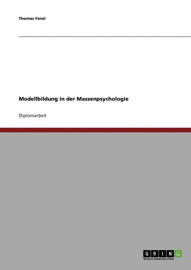 bokomslag Modellbildung in der Massenpsychologie