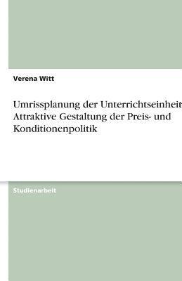 Umrissplanung der Unterrichtseinheit