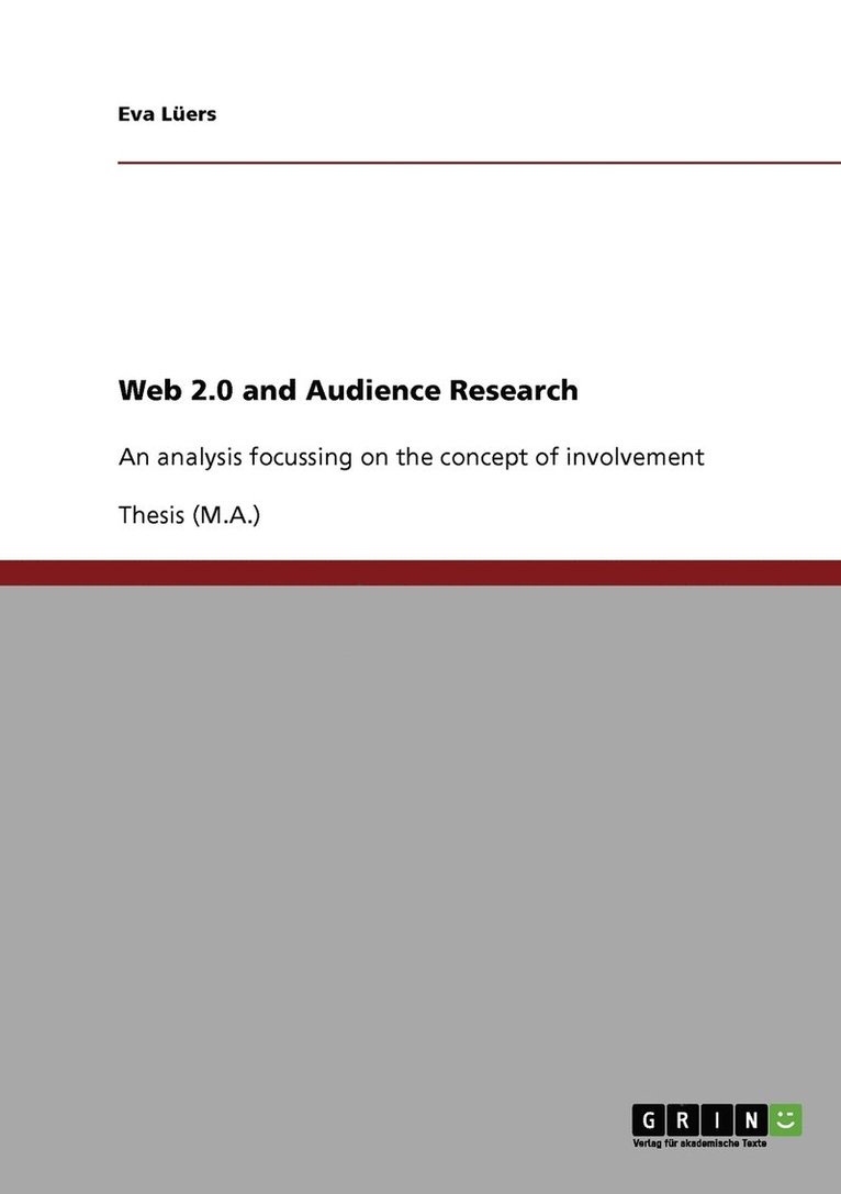 Web 2.0 and Audience Research 1