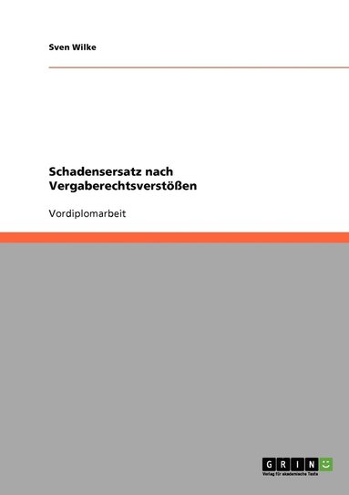 bokomslag Schadensersatz nach Vergaberechtsverstößen