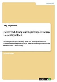bokomslag Netzwerkbildung unter spieltheoretischen Gesichtspunkten