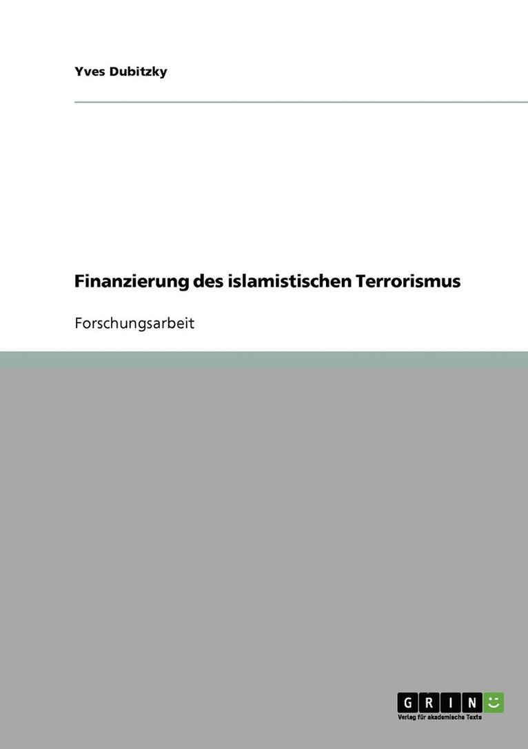Finanzierung des islamistischen Terrorismus 1
