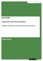 bokomslag Linguistik Und Psychoanalyse