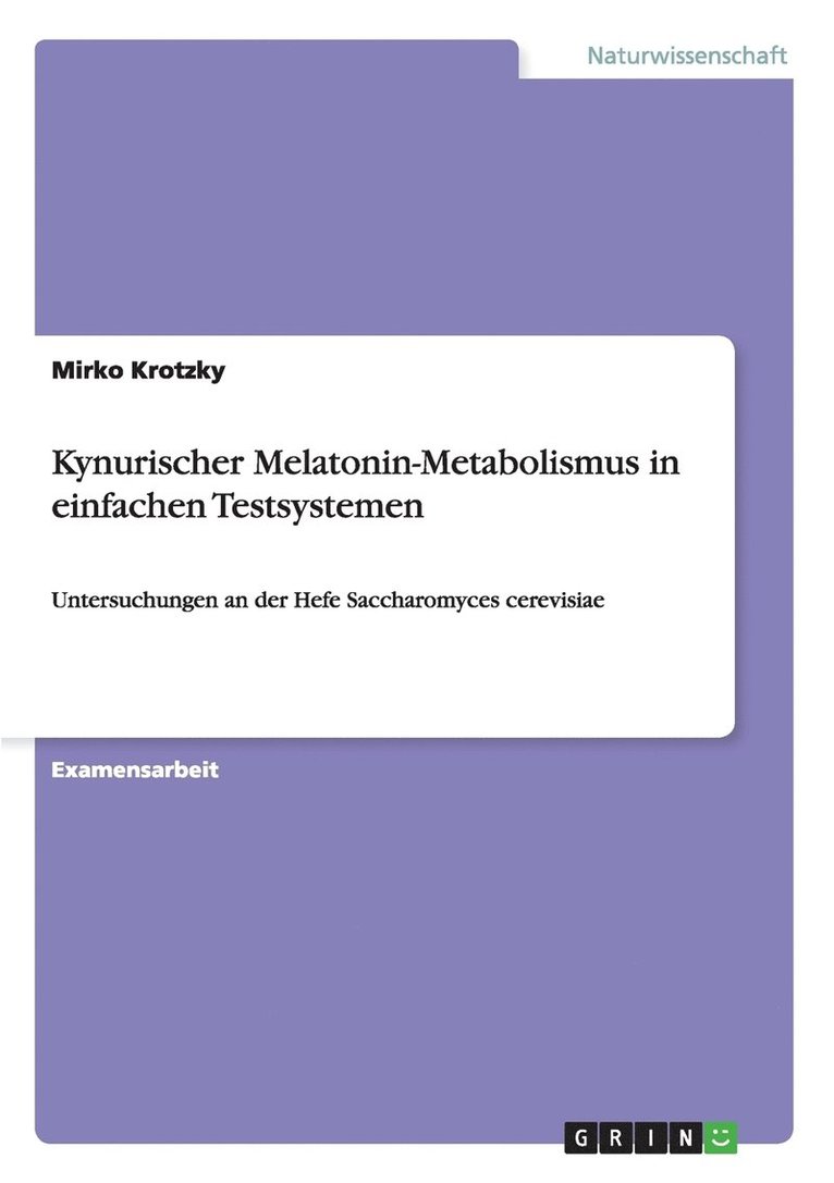 Kynurischer Melatonin-Metabolismus In Ei 1