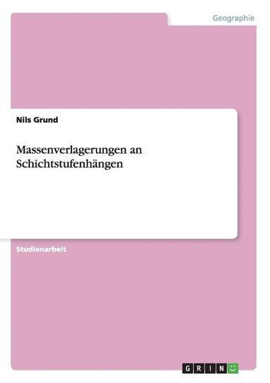 bokomslag Massenverlagerungen An Schichtstufenh Ng