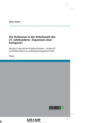 bokomslag Die Profession in Der Arbeitswelt Des 21. Jahrhunderts - Expansion Einer Kategorie?