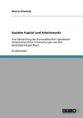 Soziales Kapital und Arbeitsmarkt 1