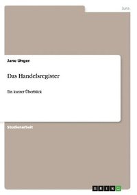 bokomslag Das Handelsregister