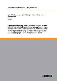 bokomslag Sprachf Rderung Und Sprachtherapie In De