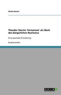 bokomslag Theodor Storms 'Immensee' als Werk des bürgerlichen Realismus