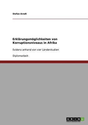 bokomslag Erklrungsmglichkeiten von Korruptionsniveaus in Afrika