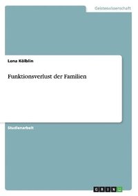 bokomslag Funktionsverlust Der Familien