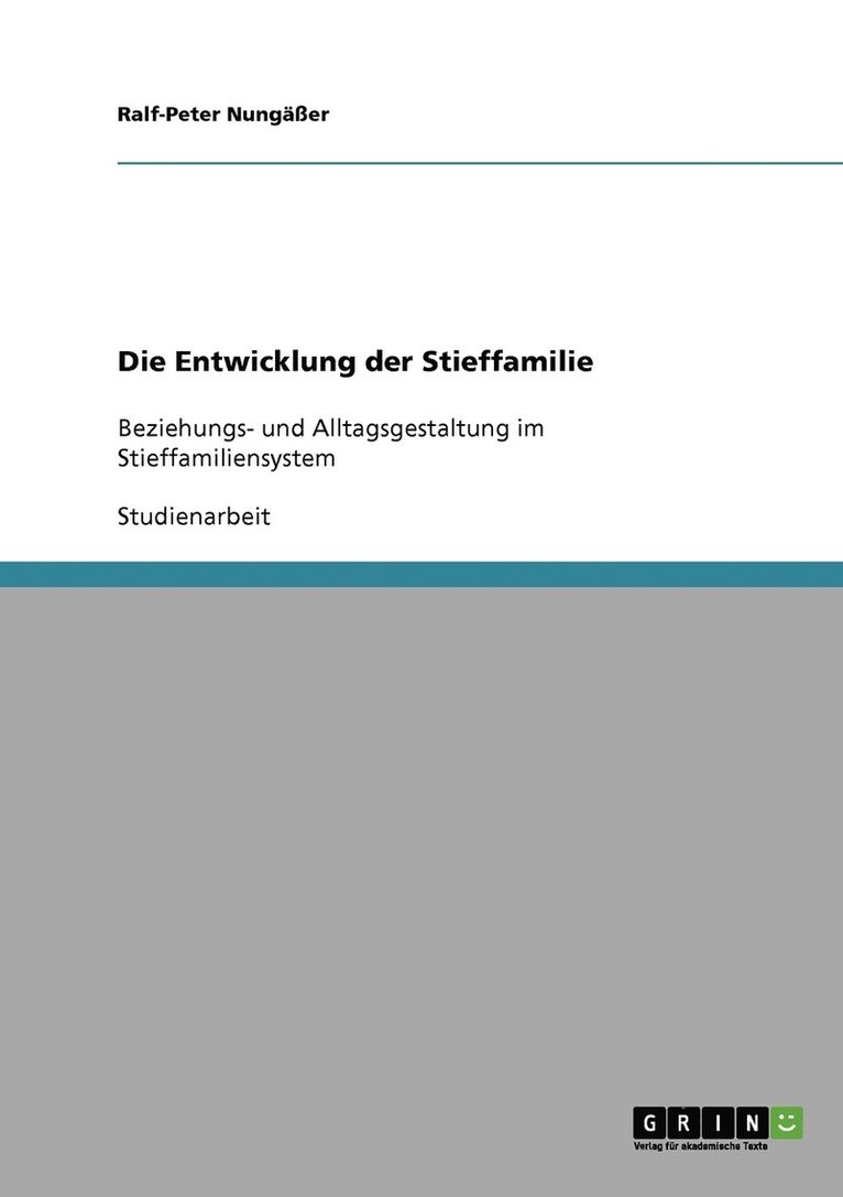 Die Entwicklung der Stieffamilie 1