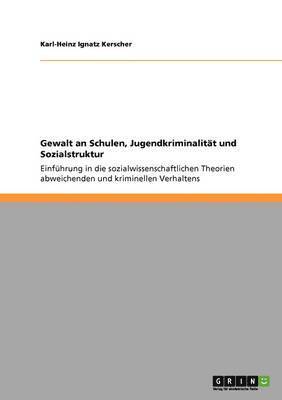 Gewalt an Schulen, Jugendkriminalität und Sozialstruktur