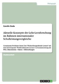 bokomslag Aktuelle Konzepte der Lehr-Lernforschung im Rahmen internationaler Schulleistungsvergleiche