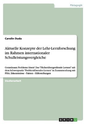 bokomslag Aktuelle Konzepte der Lehr-Lernforschung im Rahmen internationaler Schulleistungsvergleiche