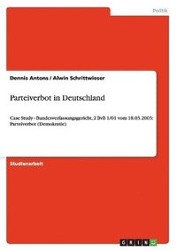 bokomslag Parteiverbot in Deutschland
