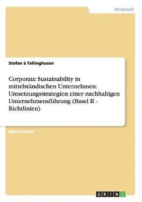 bokomslag Corporate Sustainability in Mittelstandischen Unternehmen