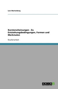 bokomslag Karsterscheinungen - Zu Entstehungsbedingungen, Formen und Merkmalen