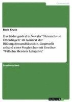 bokomslag Das Bildungsideal in Novalis' Heinrich Von Ofterdingen Im Kontext Der Bildungsromandiskussion, Dargestellt Anhand Eines Vergleiches Mit Goethes Wilhelm Meisters Lehrjahre