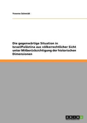 Yvonne Schmidt - gegenwärtige Situation in Israel/Palästina aus völkerrechtlicher Sicht unter Mitberücksichtigung der historischen Dimensionen, Häftad