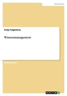 bokomslag Wissensmanagement