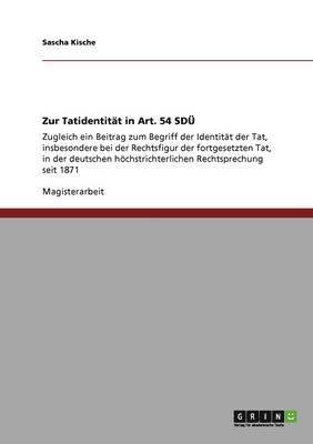 Zur Tatidentität in Art. 54 SDÜ