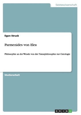 bokomslag Parmenides von Elea