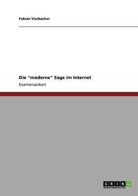 bokomslag Die Moderne Sage Im Internet