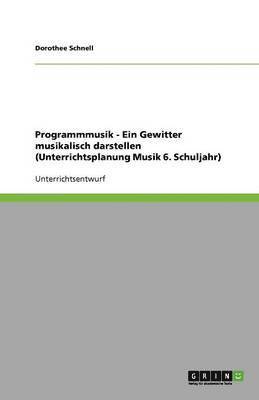 bokomslag Programmmusik - Ein Gewitter musikalisch darstellen (Unterrichtsplanung Musik 6. Schuljahr)