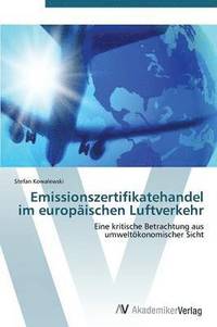 bokomslag Emissionszertifikatehandel im europischen Luftverkehr