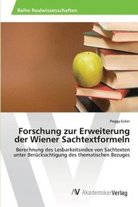 bokomslag Forschung zur Erweiterung der Wiener Sachtextformeln