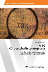 bokomslag  10 Krperschaftsteuergesetz