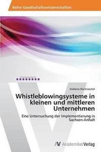 bokomslag Whistleblowingsysteme in kleinen und mittleren Unternehmen