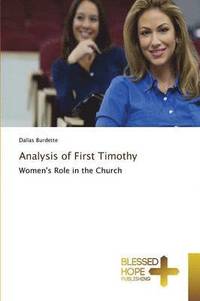 bokomslag Analysis of First Timothy