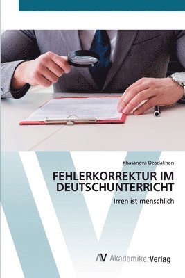 bokomslag Fehlerkorrektur Im Deutschunterricht