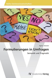 bokomslag Formulierungen in Umfragen