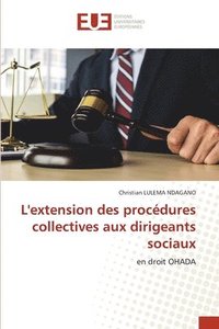 bokomslag L'extension des procédures collectives aux dirigeants sociaux