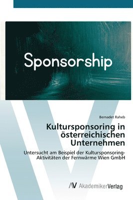 bokomslag Kultursponsoring in sterreichischen Unternehmen