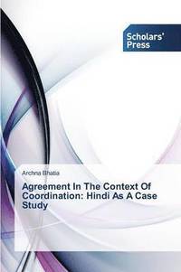 bokomslag Agreement In The Context Of Coordination