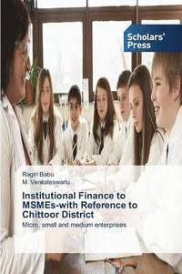 bokomslag Institutional Finance to MSMEs-with Reference to Chittoor District