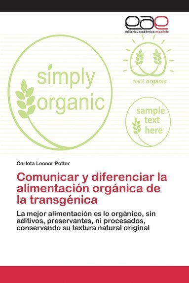 bokomslag Comunicar y diferenciar la alimentacin orgnica de la transgnica