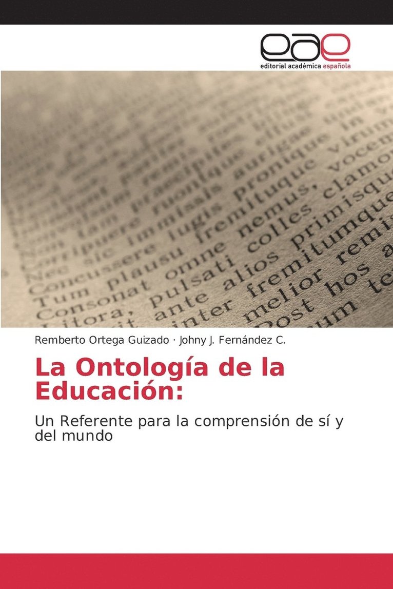 La Ontologa de la Educacin 1