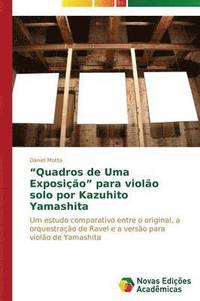 bokomslag &quot;Quadros de Uma Exposio&quot; para violo solo por Kazuhito Yamashita
