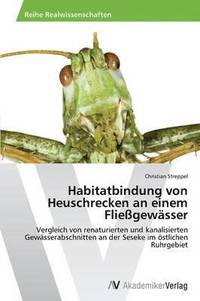 bokomslag Habitatbindung von Heuschrecken an einem Fliegewsser