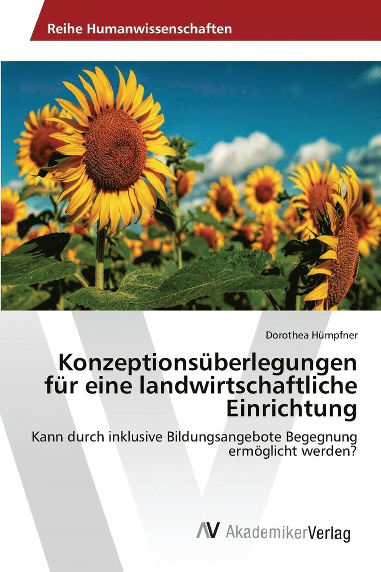 Konzeptionsberlegungen fr eine landwirtschaftliche Einrichtung 1