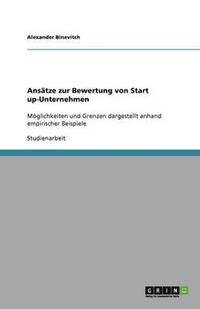 bokomslag Ansätze zur Bewertung von Start up-Unternehmen